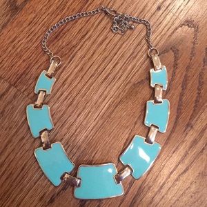 Sea foam green and Gold Necklace